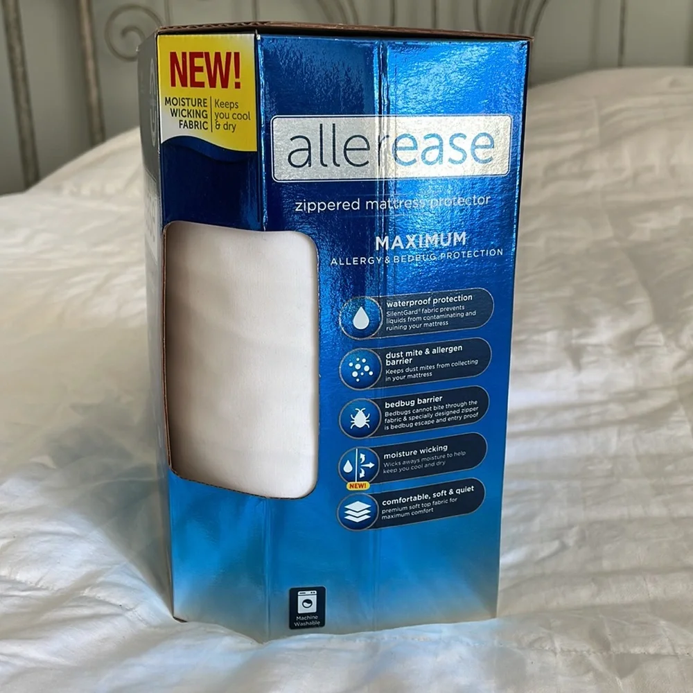 Allerease Mattress Protector - New Ready for College Dorm - Picture 2 of 3